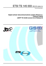 Die Norm ETSI TS 145003-V8.3.0 28.10.2009 Ansicht