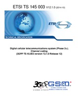 Die Norm ETSI TS 145003-V12.1.0 22.10.2014 Ansicht