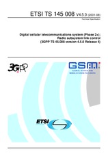Die Norm ETSI TS 145008-V4.5.0 31.8.2001 Ansicht