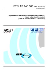 Die Norm ETSI TS 145008-V4.8.0 30.4.2002 Ansicht