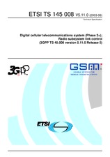 Die Norm ETSI TS 145008-V5.11.0 30.6.2003 Ansicht