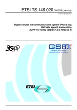 Die Norm ETSI TS 146020-V4.0.0 31.3.2001 Ansicht