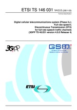 Die Norm ETSI TS 146031-V4.0.0 31.3.2001 Ansicht