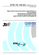 Die Norm ETSI TS 146031-V10.0.0 28.4.2011 Ansicht