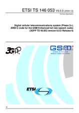 Die Norm ETSI TS 146053-V6.0.0 31.12.2004 Ansicht