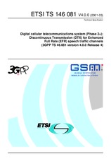 Die Norm ETSI TS 146081-V4.0.0 31.3.2001 Ansicht