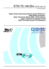 Die Norm ETSI TS 148054-V4.0.0 15.5.2001 Ansicht