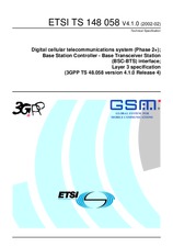 Die Norm ETSI TS 148058-V4.1.0 26.2.2002 Ansicht