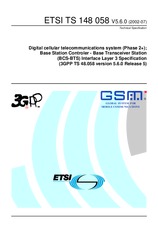 Die Norm ETSI TS 148058-V5.6.0 30.7.2002 Ansicht