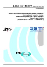 Die Norm ETSI TS 148071-V4.0.0 15.5.2001 Ansicht