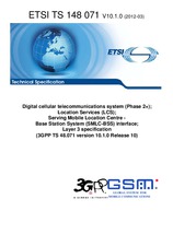 Die Norm ETSI TS 148071-V10.1.0 30.3.2012 Ansicht