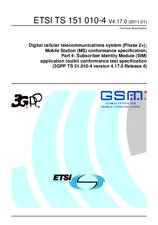 Die Norm ETSI TS 151010-4-V4.17.0 20.1.2011 Ansicht