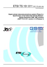 Die Norm ETSI TS 151011-V4.1.0 18.9.2001 Ansicht