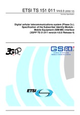 Die Norm ETSI TS 151011-V4.6.0 31.12.2002 Ansicht
