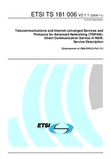 UNGÜLTIG ETSI TS 181006-V1.1.1 30.9.2006 Ansicht