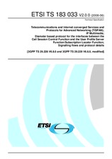 Die Norm ETSI TS 183033-V2.0.0 11.6.2008 Ansicht