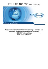 Die Norm ETSI TS 183036-V3.5.1 20.8.2012 Ansicht