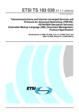 Die Norm ETSI TS 183038-V1.1.1 4.4.2006 Ansicht