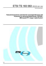 Die Norm ETSI TS 183063-V3.5.2 8.3.2011 Ansicht