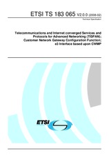 Die Norm ETSI TS 183065-V2.0.0 26.2.2008 Ansicht