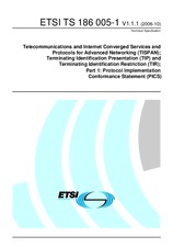 Ansicht ETSI TS 186005-1-V1.1.1 20.10.2006