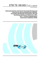 Die Norm ETSI TS 186005-1-V2.1.1 3.2.2009 Ansicht