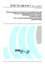 Die Norm ETSI TS 186010-1-V2.1.1 31.7.2009 Ansicht
