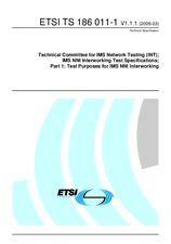 Ansicht ETSI TS 186011-1-V1.1.1 2.3.2009