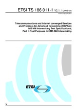 Die Norm ETSI TS 186011-1-V2.1.1 10.2.2009 Ansicht