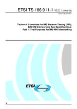 Die Norm ETSI TS 186011-1-V2.2.1 17.3.2009 Ansicht