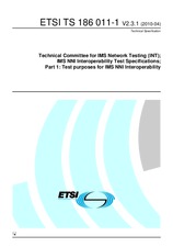Die Norm ETSI TS 186011-1-V2.3.1 9.4.2010 Ansicht