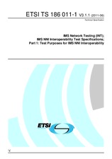 Die Norm ETSI TS 186011-1-V3.1.1 16.6.2011 Ansicht