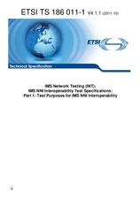 Die Norm ETSI TS 186011-1-V4.1.1 21.10.2011 Ansicht