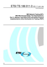 Die Norm ETSI TS 186011-3-V3.1.1 16.6.2011 Ansicht