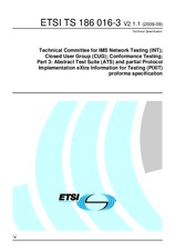 Die Norm ETSI TS 186016-3-V2.1.1 23.9.2009 Ansicht