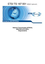 Die Norm ETSI TS 187001-V3.9.1 18.7.2014 Ansicht