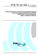 Die Norm ETSI TS 187005-V2.1.1 28.9.2009 Ansicht