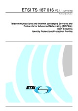 Die Norm ETSI TS 187016-V3.1.1 30.6.2010 Ansicht