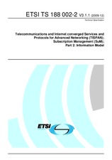 Die Norm ETSI TS 188002-2-V3.1.1 11.12.2009 Ansicht