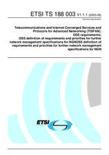 Die Norm ETSI TS 188003-V1.1.1 20.9.2005 Ansicht