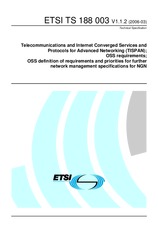 Die Norm ETSI TS 188003-V1.1.2 31.3.2006 Ansicht