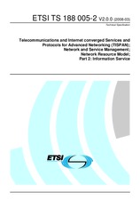 Die Norm ETSI TS 188005-2-V2.0.0 20.3.2008 Ansicht