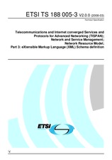 Die Norm ETSI TS 188005-3-V2.0.0 20.3.2008 Ansicht