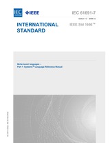 Die Norm IEEE/IEC 61691-7-2009 14.12.2009 Ansicht