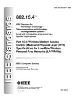 UNGÜLTIG IEEE 802.15.4-2003 1.10.2003 Ansicht