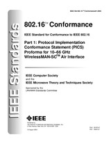 Ansicht IEEE 802.16-2001/Conformance01-2003 12.8.2003