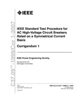 UNGÜLTIG IEEE C37.09-1999/Cor 1-2007 2.5.2007 Ansicht
