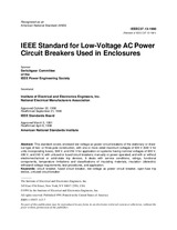 UNGÜLTIG IEEE C37.13-1990 21.5.1991 Ansicht