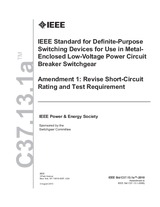 UNGÜLTIG IEEE C37.13.1a-2010 3.8.2010 Ansicht