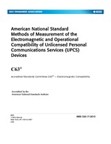 Die Norm IEEE/ANSI C63.17-2013 9.10.2013 Ansicht